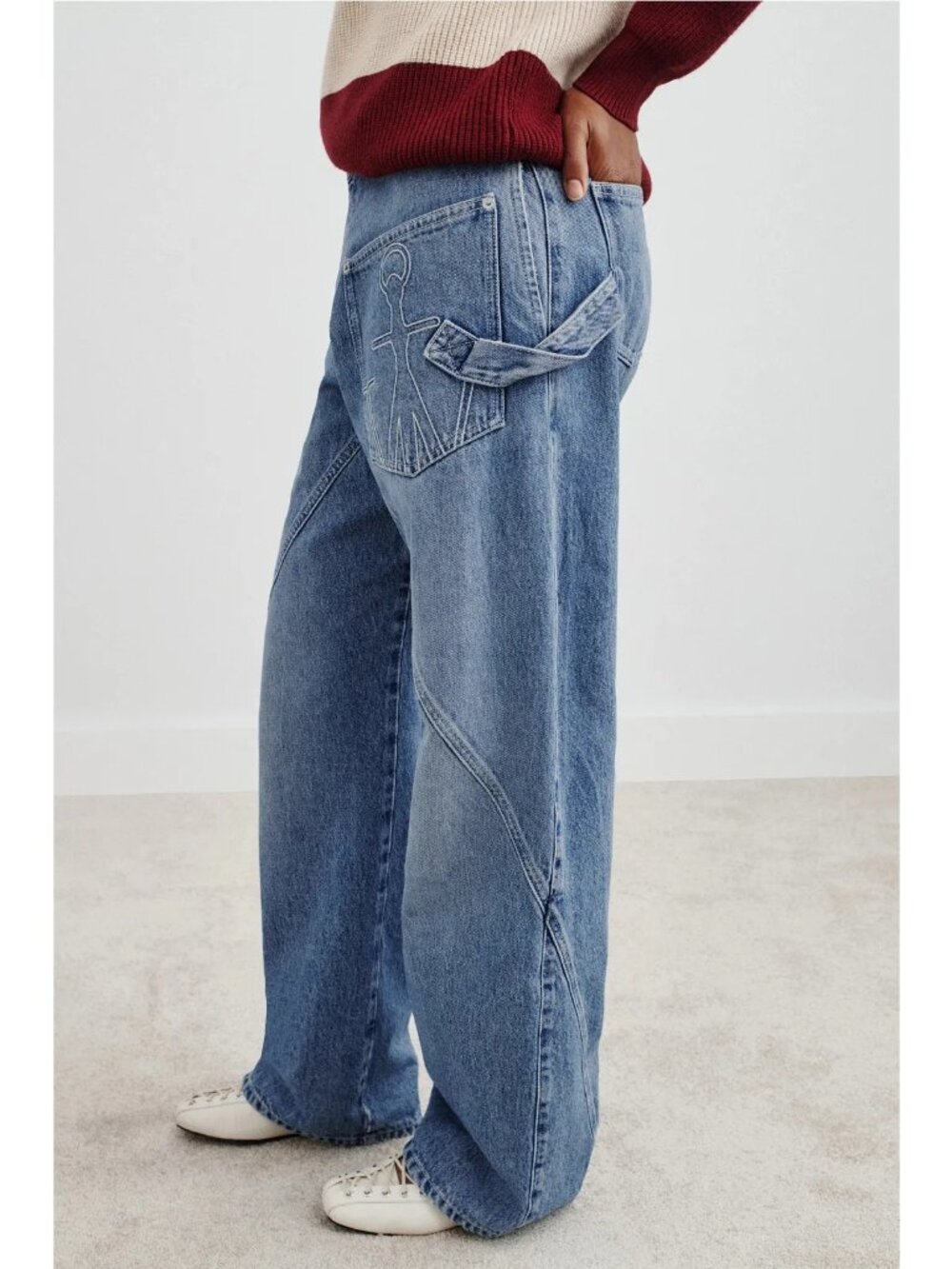 N-48.  JW Anderson Twisted Workwear Jeans 28